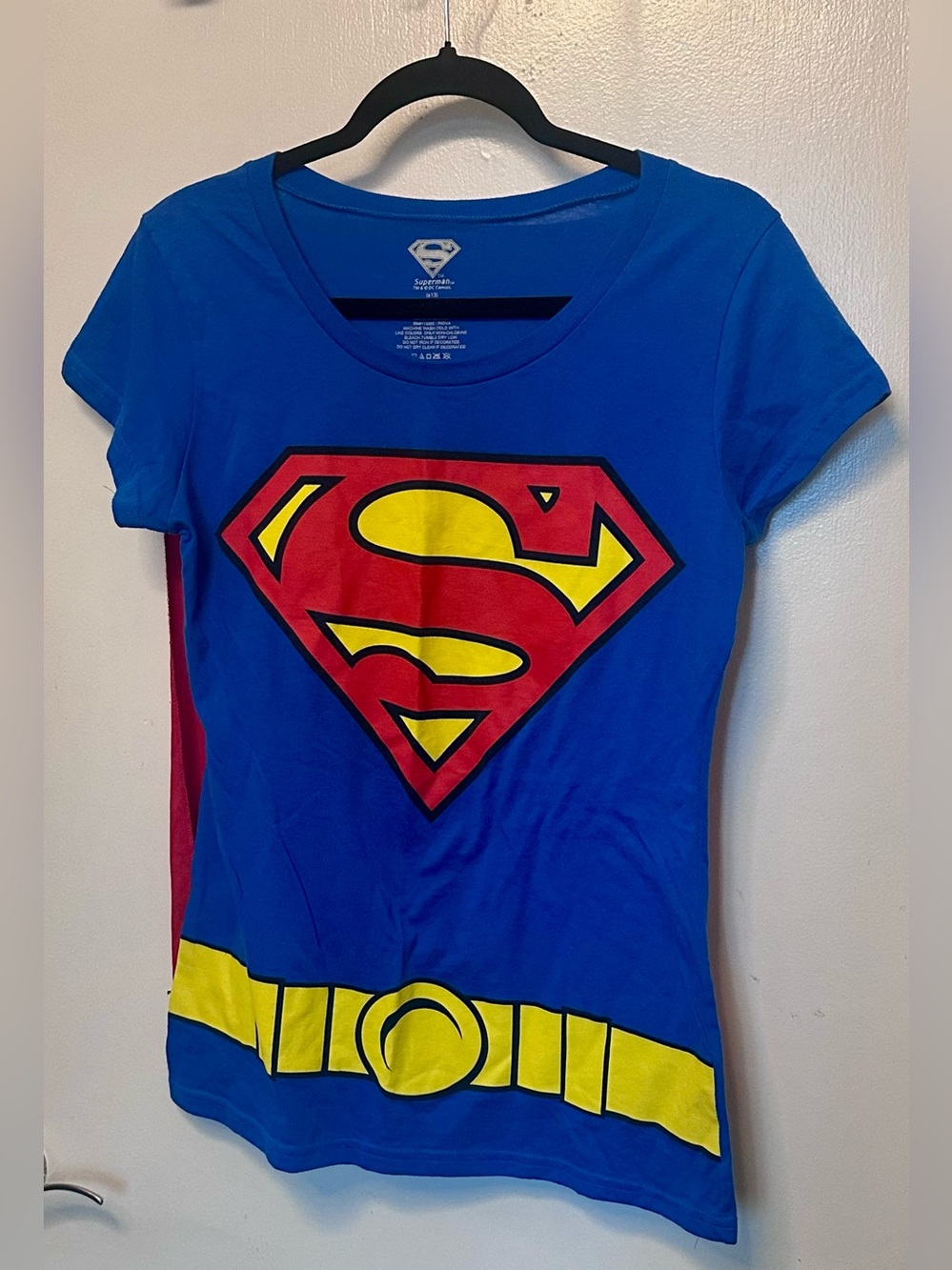 DC Comics Superman Logo Tee with Red Cape
